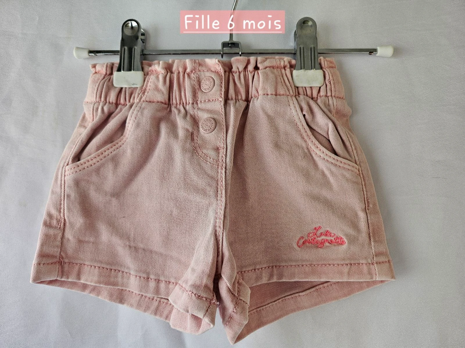Short rose 6 mois